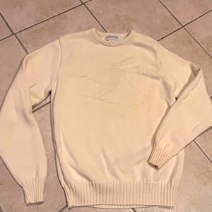 Lord Jeff 100% Cotton Jacquard Skier ⛷️ Sweater in Ivory